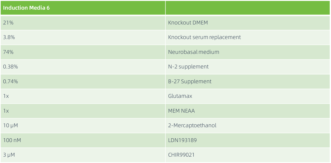 使用Induction Media 6更换培养液