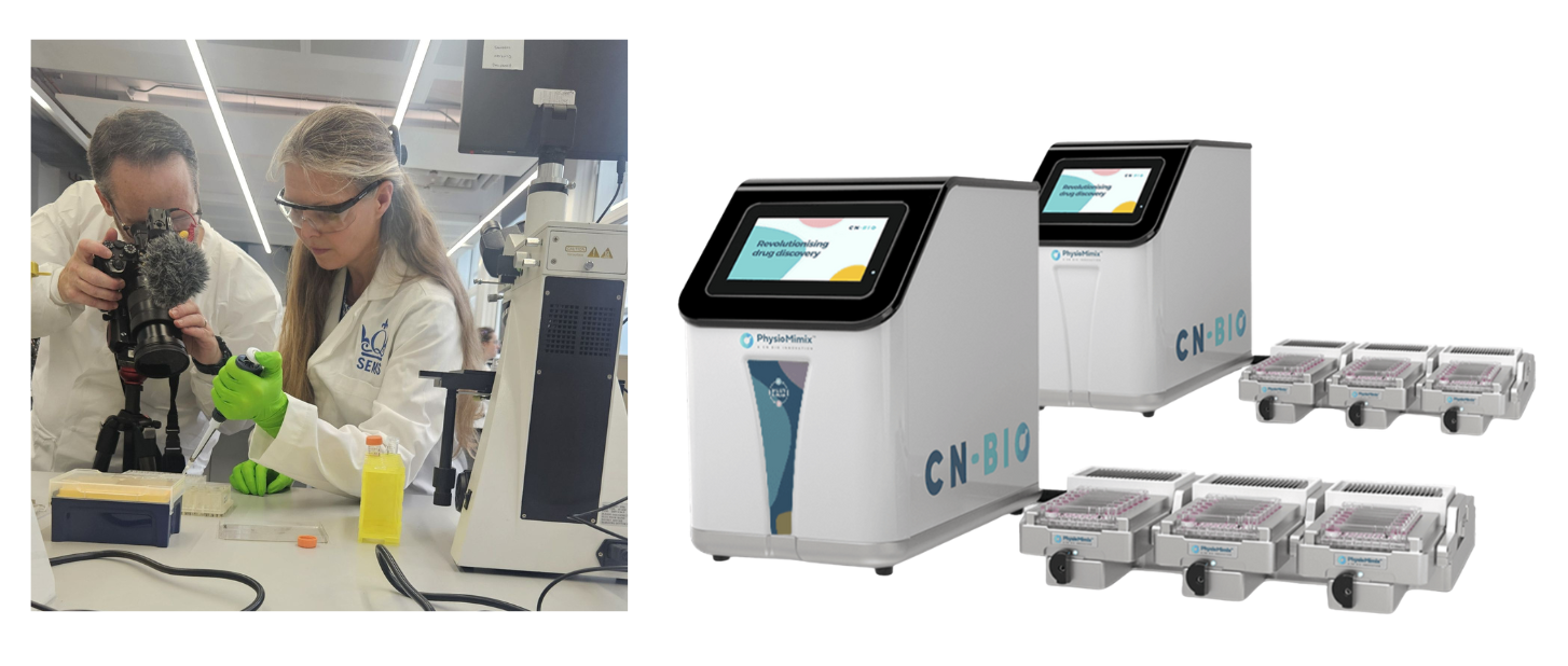 QMUL的科学家在操作CN Bio的T12 plate