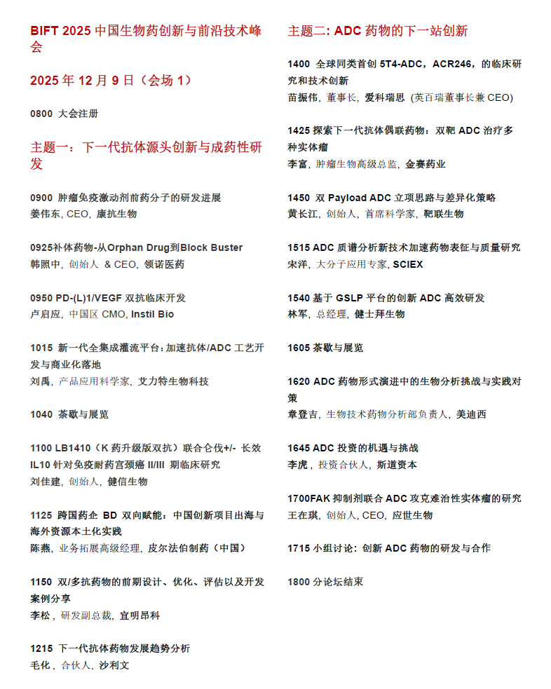 BIFT 2025会议日程1 BIFT 2025会议日程1