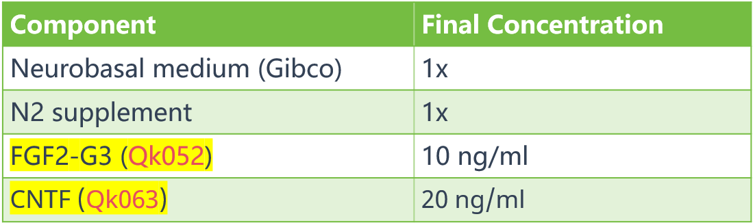 基于Neurobasal的培养基成分3 基于Neurobasal的培养基成分3