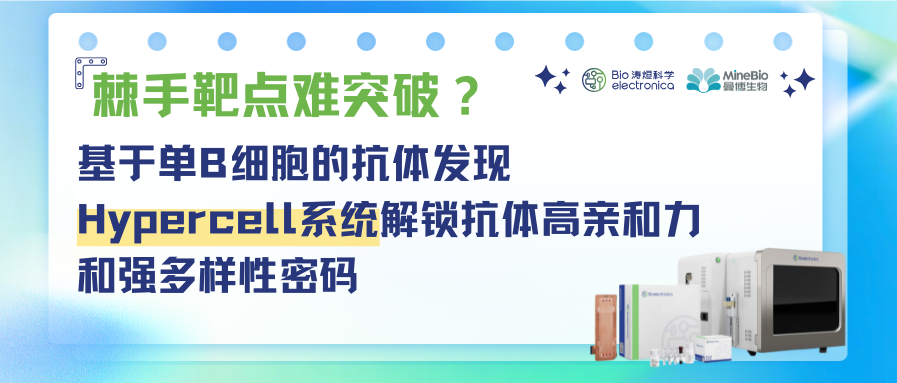 棘手靶点难突破？基于单B细胞的抗体发现Hypercell系统解锁抗体高亲和力和强多样性密码