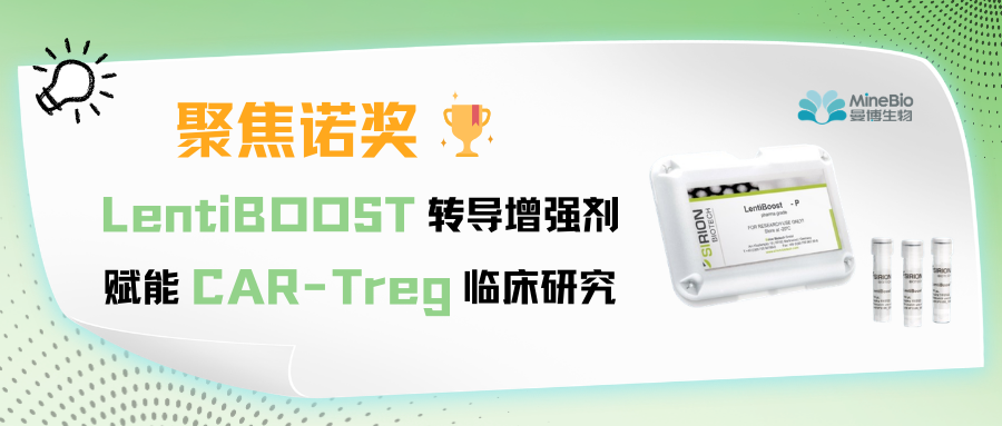 聚焦诺奖｜LentiBOOST慢病毒转导增强剂赋能CAR-Treg临床研究