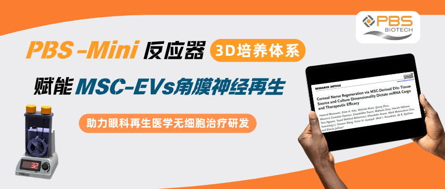 Small重磅研究｜PBS-Mini反应器3D培养体系赋能MSC-EVs角膜神经再生