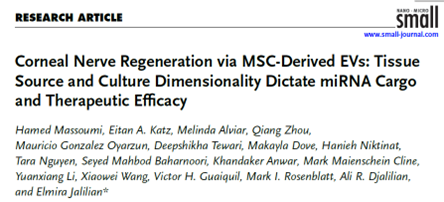 图1-Small期刊发表的角膜神经再生前沿研究