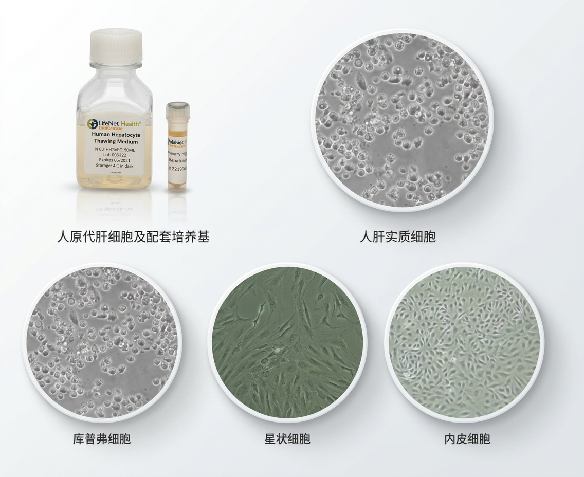 LifeNet Health人原代肝细胞及配套培养基 LifeNet Health人原代肝细胞及配套培养基